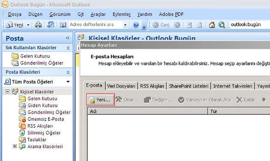 Outlook 2007 E-Mail Kurulumu? 4 Outlook 2007 Kurulumu